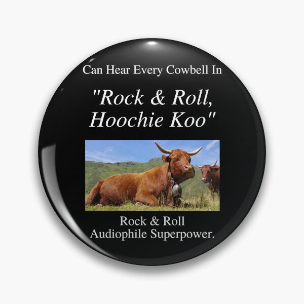Item preview, Rock And Roll Audiophile Hear Every Cowbell Rock & Roll Hoochie Koo 01 White Text designed and sold by TWMBDesigns.