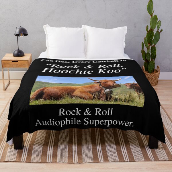 Item preview, Rock And Roll Audiophile Hear Every Cowbell Rock & Roll Hoochie Koo 01 White Text designed and sold by TWMBDesigns.
