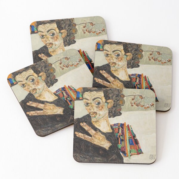 Item preview, Egon Schiele Self Portrait, 1911 designed and sold by Vintage Wall Art.