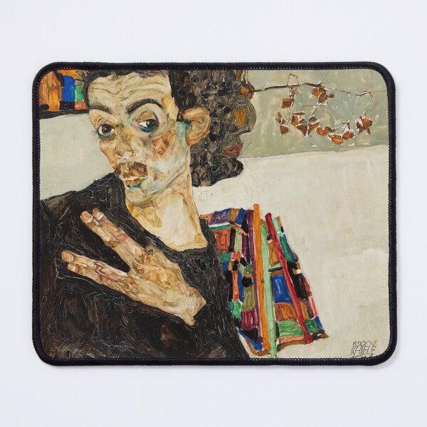 Item preview, Egon Schiele Self Portrait, 1911 designed and sold by Vintage Wall Art.