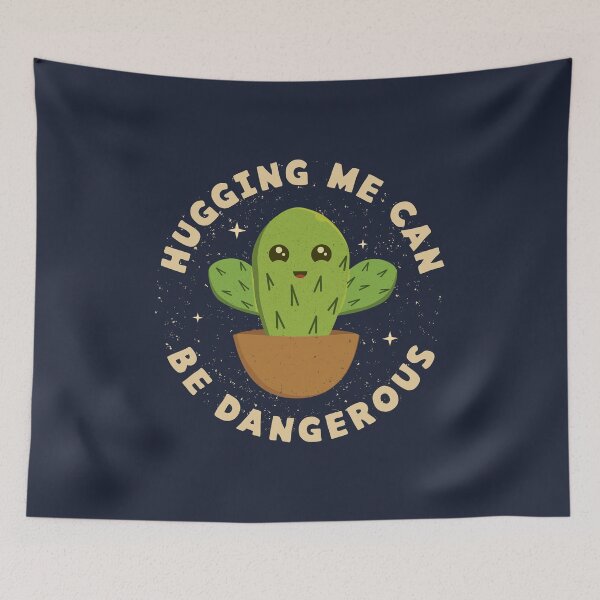 Item preview, Hugging Me Can Be Dangerous - Funny Cute Cactus Quote Gift designed and sold by Abhishek Goldar.