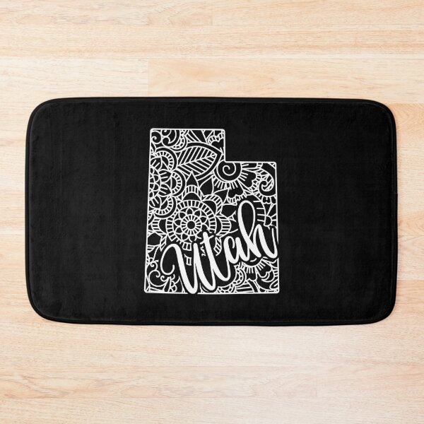 Item preview, Utah Black And White Map designed and sold by OutcastBrain.
