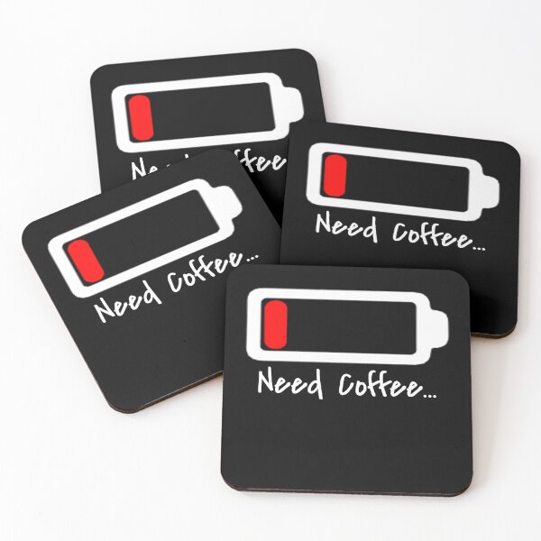 Item preview, Battery Low Need Coffee... designed and sold by SYMEshop.