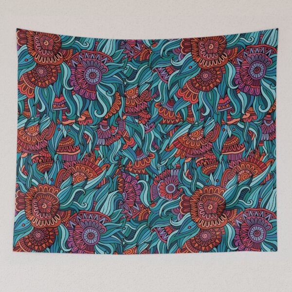 Item preview, Floral pattern designed and sold by onemoremask.