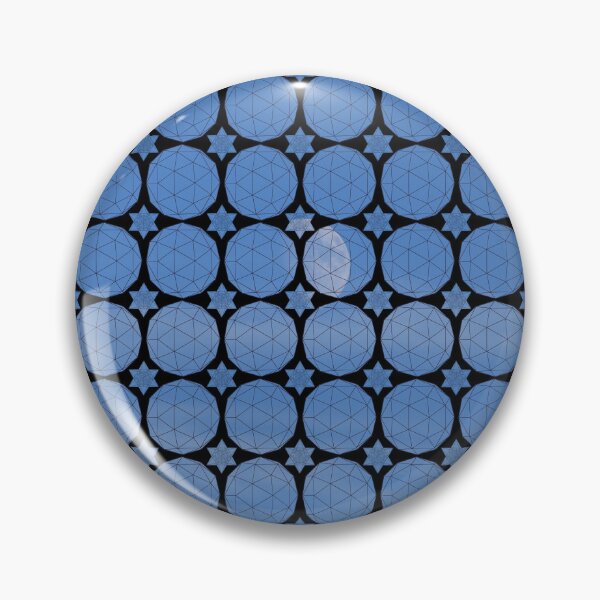Item preview, Blue Moon Icosahedron&Dodecahedron Mosaic designed and sold by createVisions.