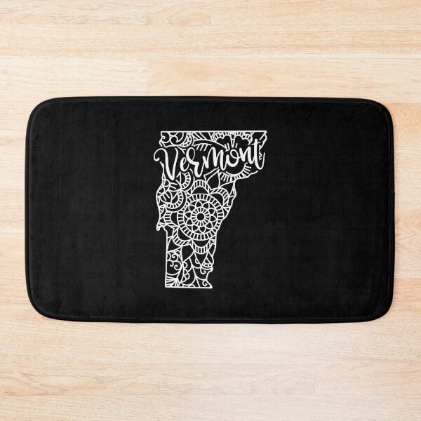 Item preview, Vermont Black And White Map designed and sold by OutcastBrain.