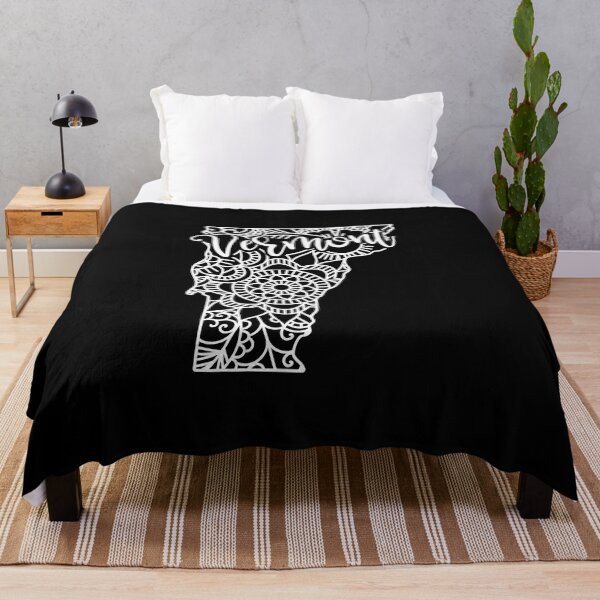 Item preview, Vermont Black And White Map designed and sold by OutcastBrain.