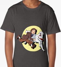 Belle & Sebastien / Tintin & Milou Parody Long T-Shirt