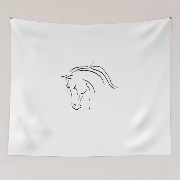 Item preview, Horse head outline designed and sold by Brownies22.