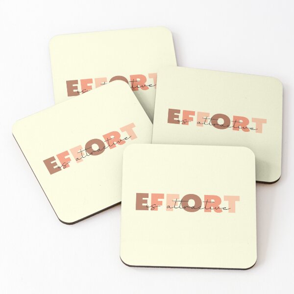Item preview, Effort is attractive | retro gift design for women designed and sold by MouDantArts.