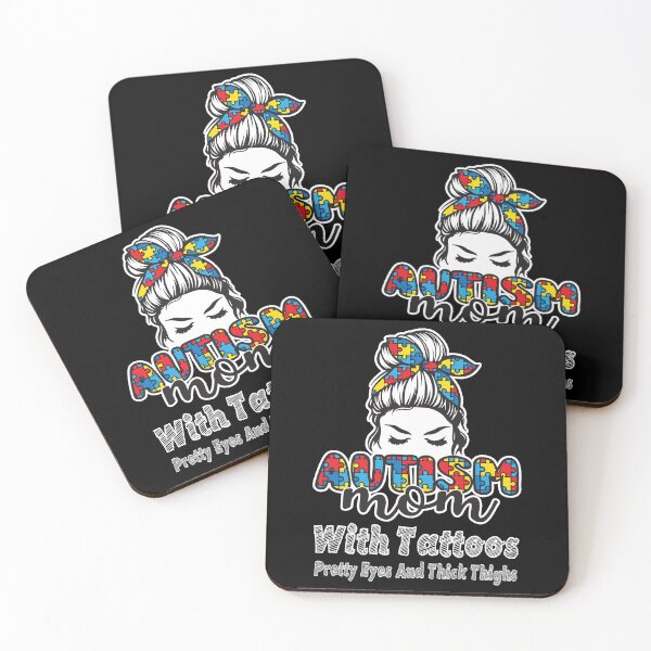 Item preview, Mothers day Autism Awareness mom With tattoos Unbreakable designed and sold by Mac Store.