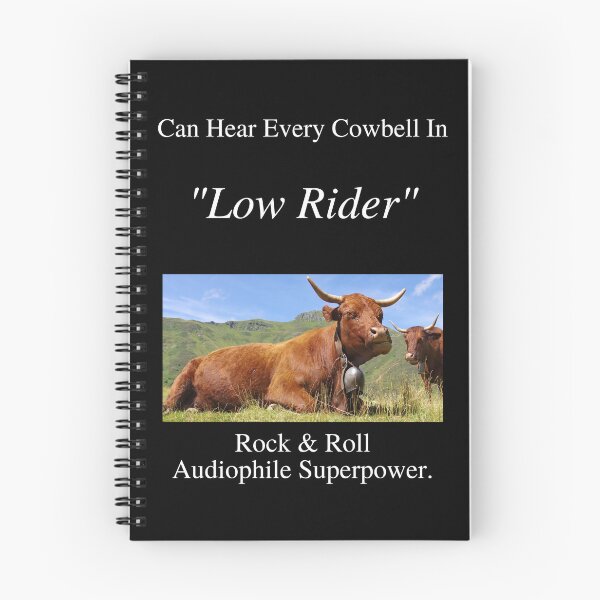 Item preview, Rock And Roll Audiophile Hear Every Cowbell Low Rider 01 White Text designed and sold by TWMBDesigns.