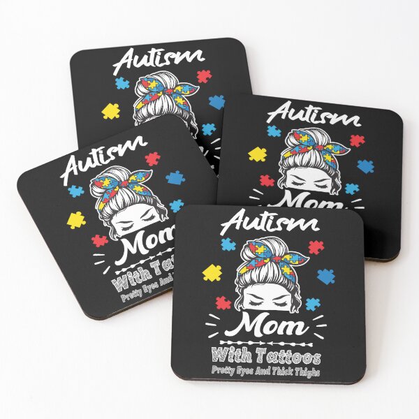 Item preview, Mothers day Autism Awareness mom With tattoos Unbreakable designed and sold by Mac Store.