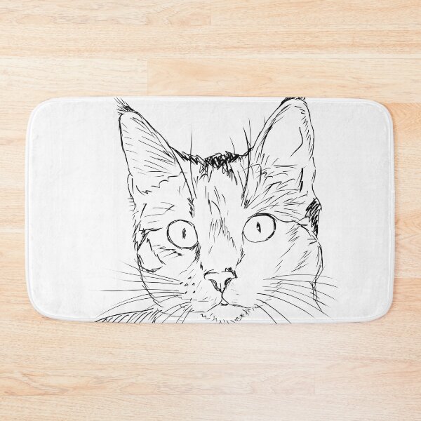 Item preview, Cat face outline designed and sold by ellinnur.