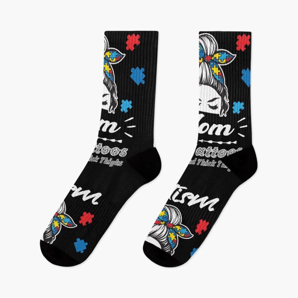 Item preview, Mothers day Autism Awareness mom With tattoos Unbreakable designed and sold by Mac Store.
