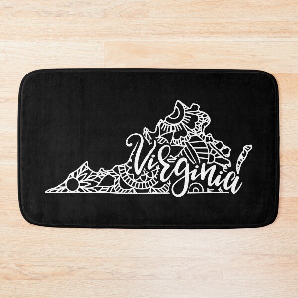 Item preview, Virginia Black And White Map designed and sold by OutcastBrain.