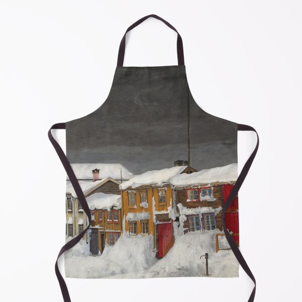 Artikelvorschau, Straße in Roros im Winter von Harald Sohlberg, 1903 entworfen und verkauft von Vintage Wall Art.