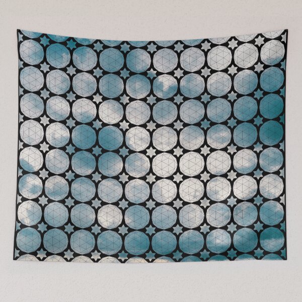 Item preview, Cloudy Icosahedron&Dodecahedron Mosaic designed and sold by createVisions.