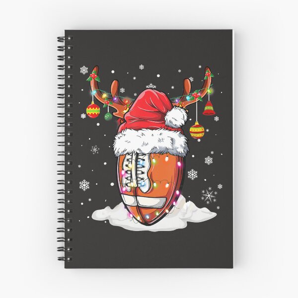 Item preview, Football Ball Santa Hat Reindeer Christmas Lights Boys Mens  designed and sold by schromtlmaascha.