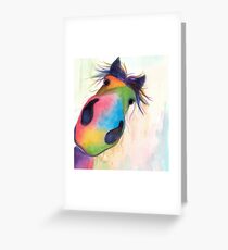 HORSE PRiNT 'MORELLO' BY SHiRLeY MacARTHuR Greeting Card