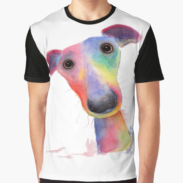 WHiPPeT GReYHouND DOG 'HANK' BY SHIRLEY MACARTHUR Graphic T-Shirt