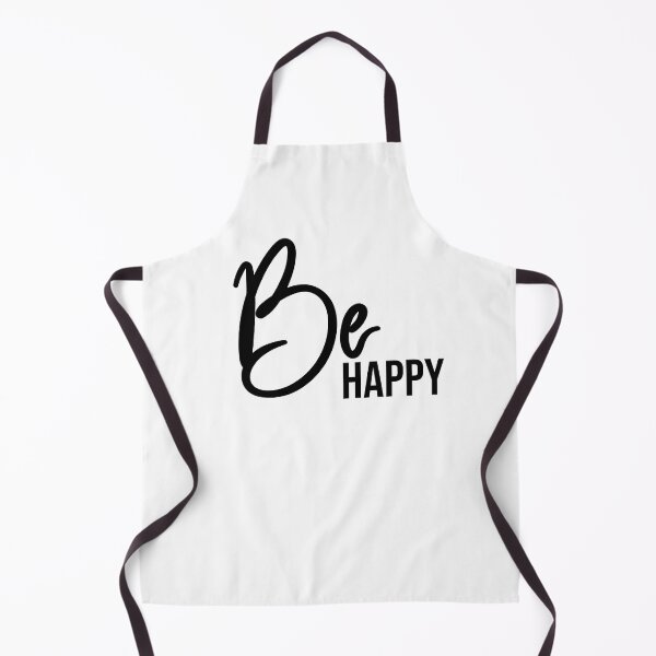 Item preview, BE HAPPY Black with White Shadow - Positive Affirmations designed and sold by VintageEmpire.