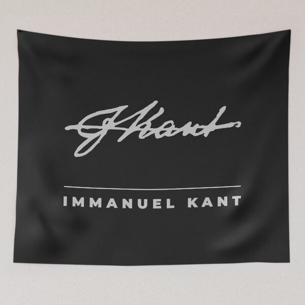 Item preview, Immanuel Kant  signature t-shirt designed and sold by CMYKStudio.