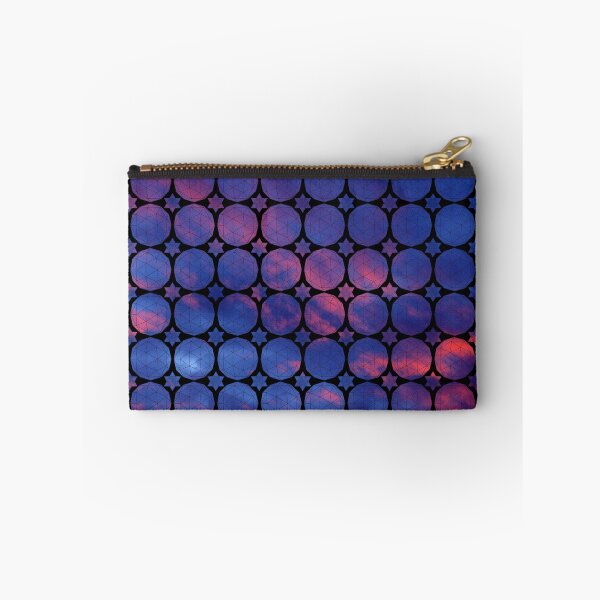 Item preview, Dark Red Blue Sky Icosahedron&Dodecahedron Mosaic designed and sold by createVisions.