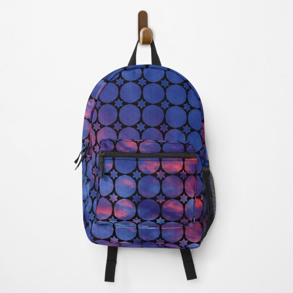Item preview, Dark Red Blue Sky Icosahedron&Dodecahedron Mosaic designed and sold by createVisions.