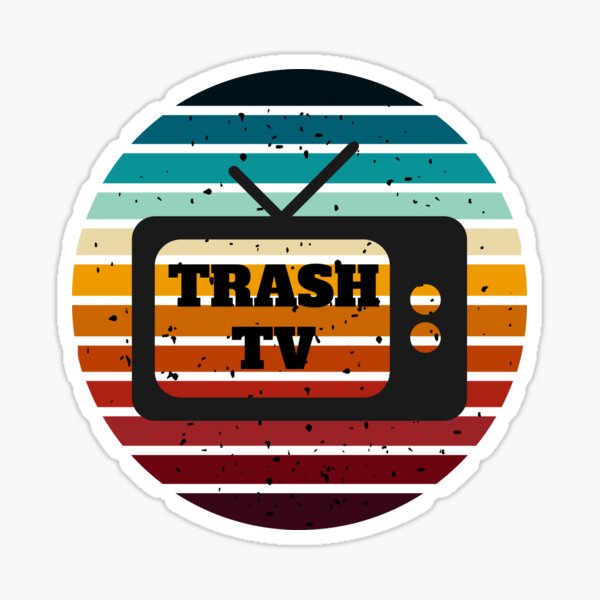 "Retro Trash TV" Sticker for Sale by MayaCordalia Redbubble