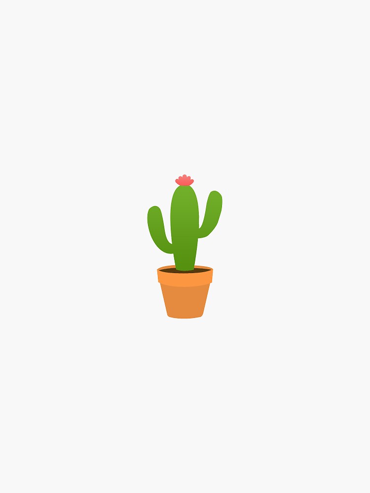 The Flat Mini Cactus Sticker