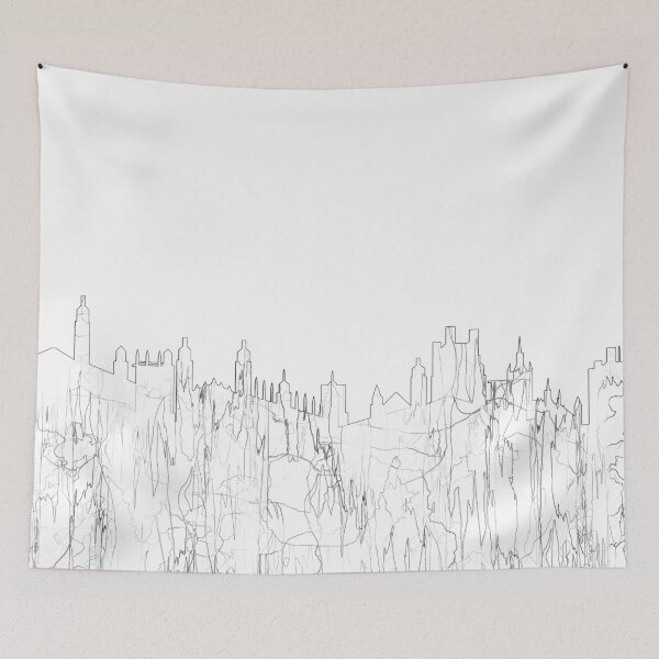 Item preview, Cambridge, UK Skyline B&W - Thin Line designed and sold by Marlene Watson-Hall.