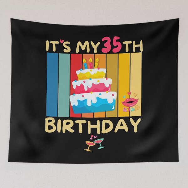 Item preview, It's My 35th Birthday Years with Bday Sweetie Cake designed and sold by CoolCreative.