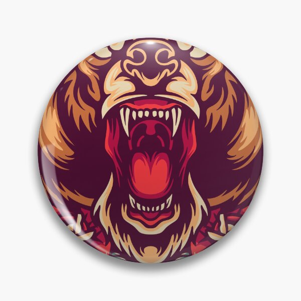 Item preview, Bear And Roses Retro Illustration designed and sold by STR Graphs.