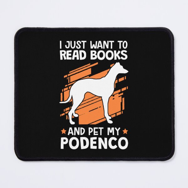 Item preview, Reading books and stroking Podenco hunting dog designed and sold by madgrfx.