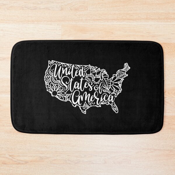 Item preview, United States of America Black And White Map designed and sold by OutcastBrain.