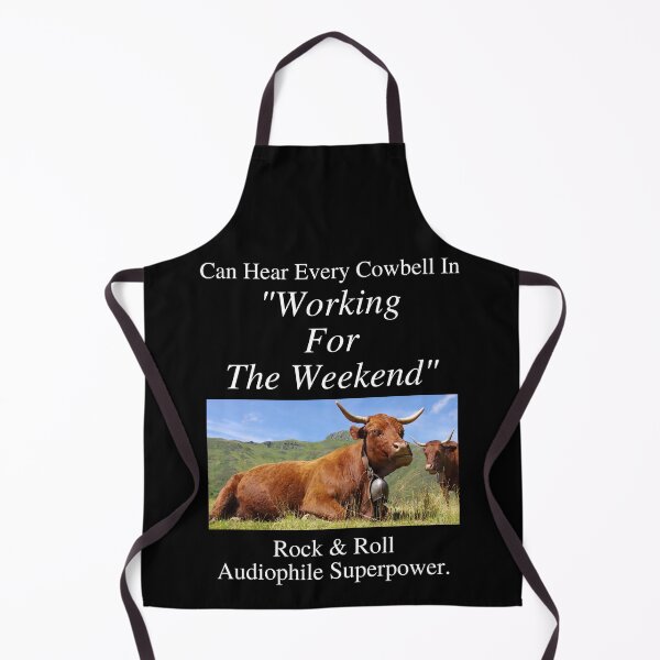 Item preview, Rock And Roll Audiophile Hear Every Cowbell Working for the Weekend 01 White Text designed and sold by TWMBDesigns.