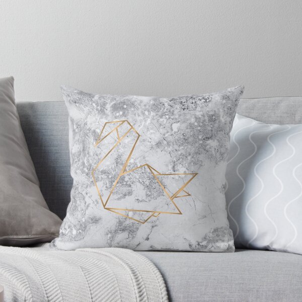 Item preview, Marble Origami Gold Swan designed and sold by Penelope Dale.