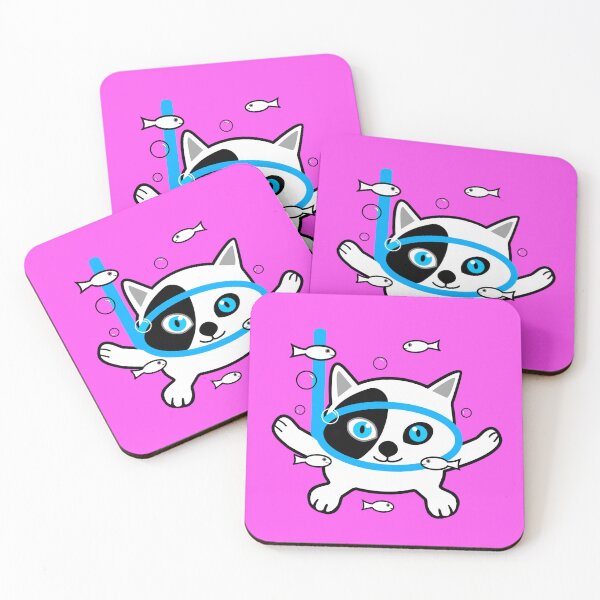 Item preview, Cute cat scuba  designed and sold by fernandobos.