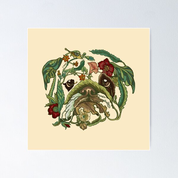 Item preview,  Botanical English Bulldog designed and sold by Huebucket.