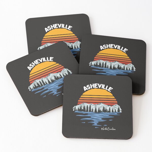Item preview, Asheville North Carolina NC Retro Sunset designed and sold by MrEddie10.