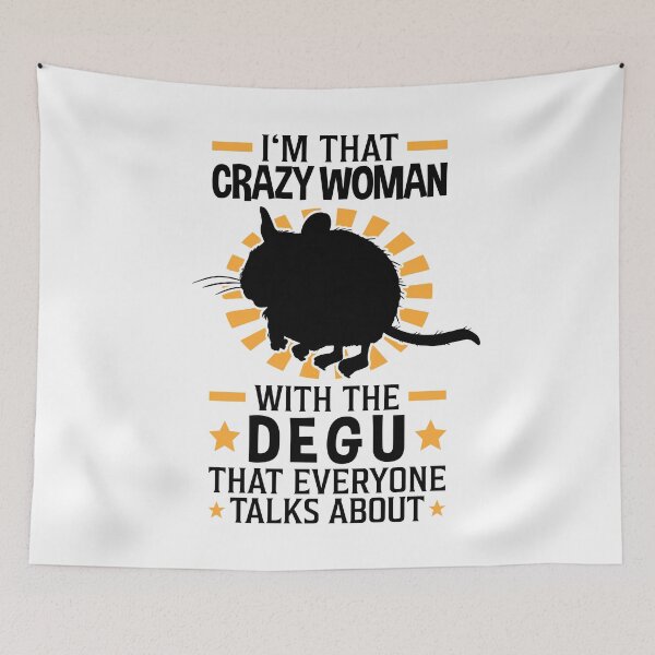 Item preview, Crazy Degu Female Rodent Common Degu designed and sold by madgrfx.
