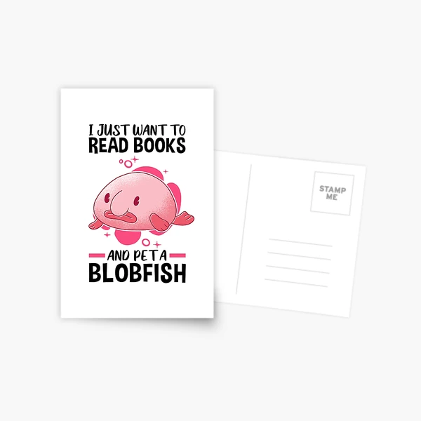 Be a blobfish ugly fish marine animal Postcard by madgrfx