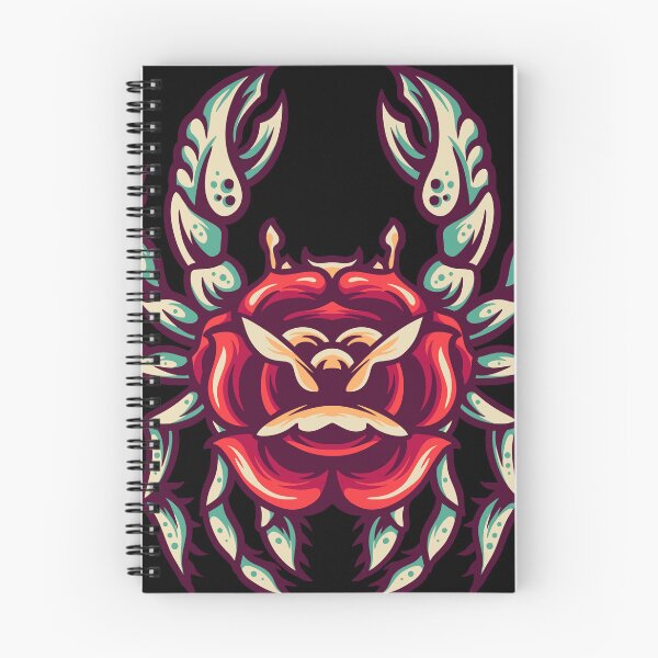 Item preview, Crab Flowers Retro Illustration designed and sold by STR Graphs.
