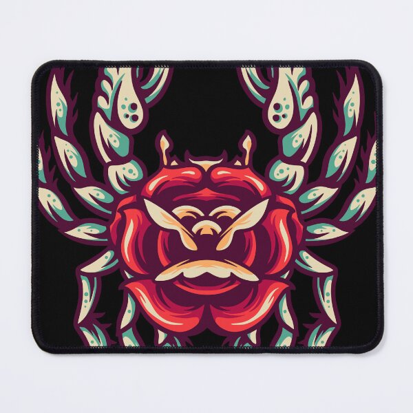 Item preview, Crab Flowers Retro Illustration designed and sold by STR Graphs.