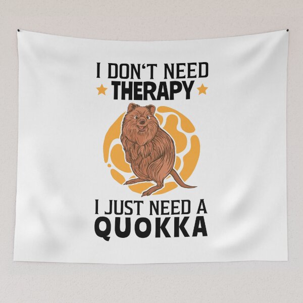 Item preview, Quokka is my therapy Australian marsupial designed and sold by madgrfx.