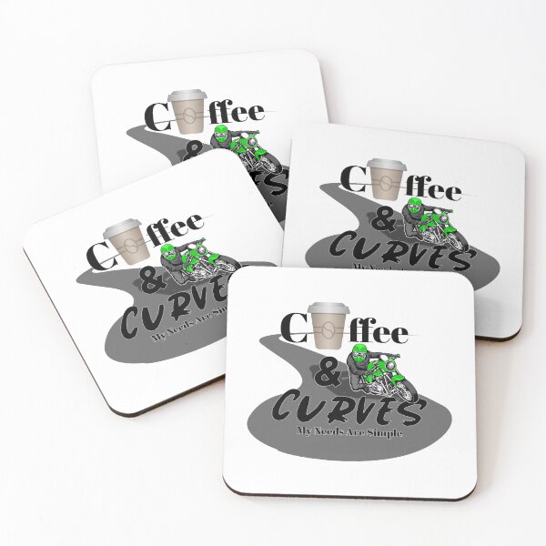 Item preview, Cafe Racer Motorcycle, Coffee & Curves, My Needs Are Simple  designed and sold by GrungeGarage.