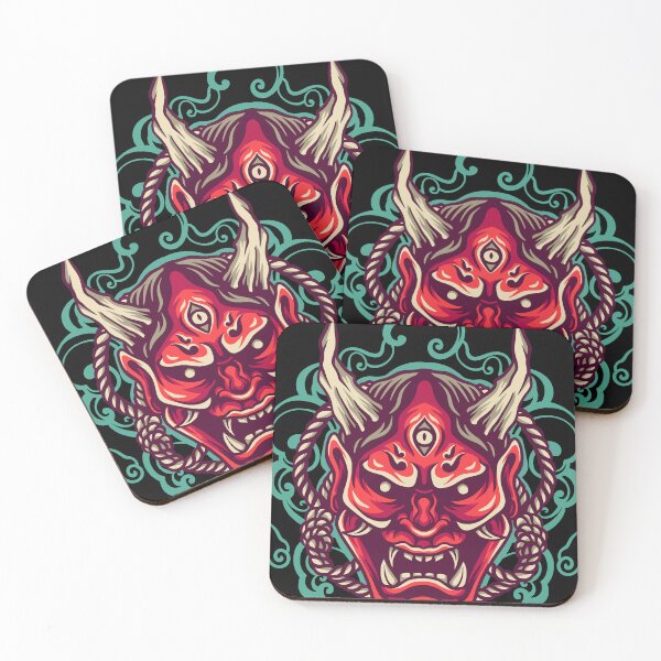 Item preview, Devil Mask Retro Illustration designed and sold by STR Graphs.