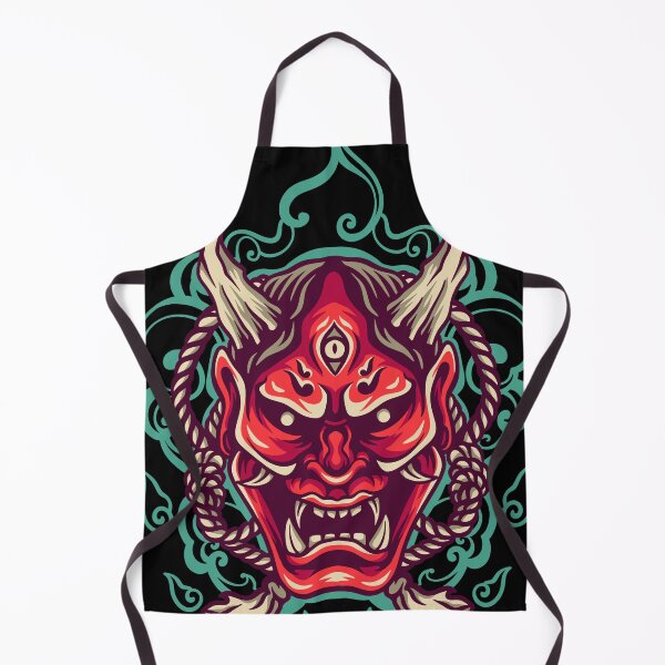 Item preview, Devil Mask Retro Illustration designed and sold by STR Graphs.