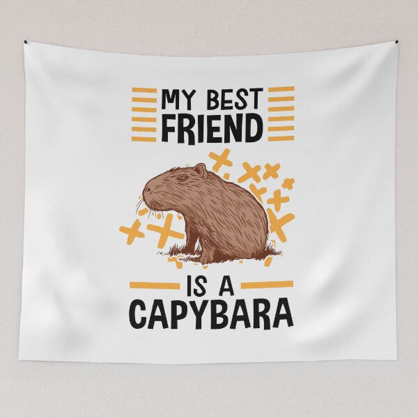 Item preview, Capybara is my best friend capybara designed and sold by madgrfx.